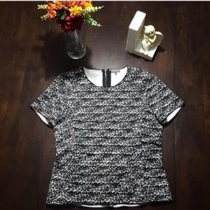 Black and White Pullover Vince Camuto Shirt